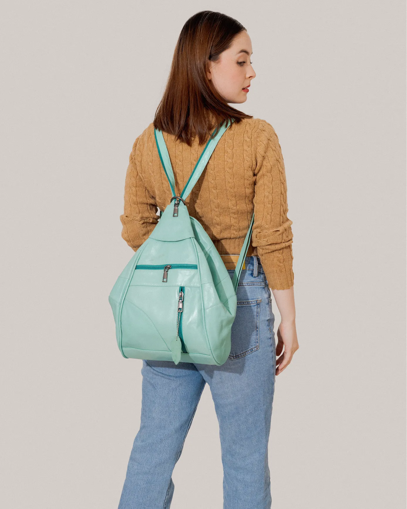 2-in-1 Bag Lambskin Leather MINT