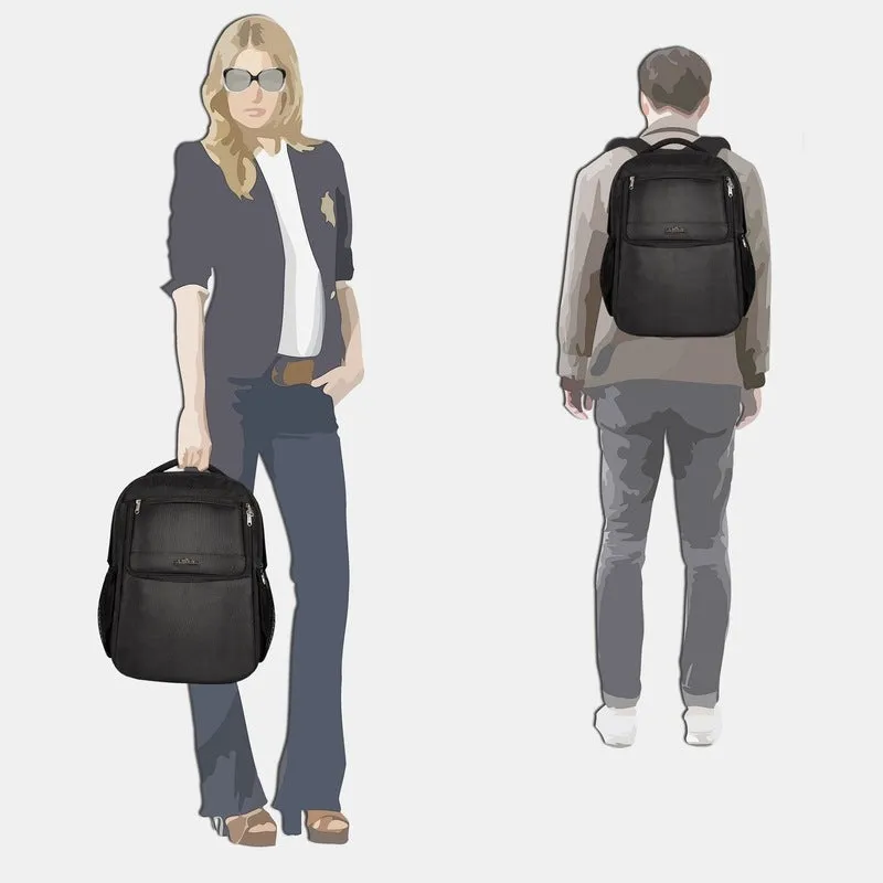 30 Ltrs Laptop Backpack with Cushioned Sleeve & Padded Handles | Black