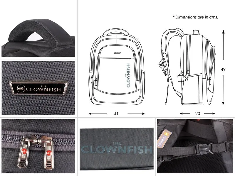 30L Laptop Backpack with Cushioned Sleeve & 3 Compartments | Adjustable Straps | Grey
