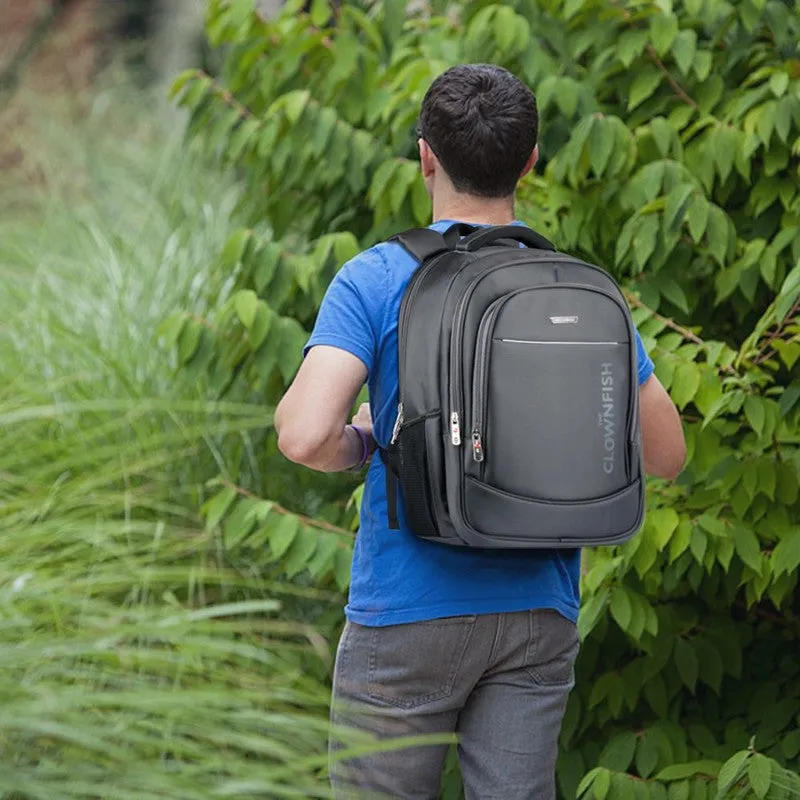 30L Laptop Backpack with Cushioned Sleeve & 3 Compartments | Adjustable Straps | Grey