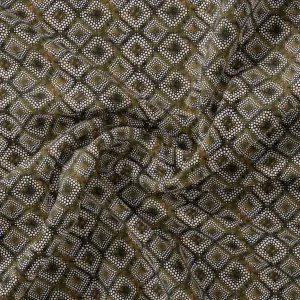 Beautiful Geometric Diamond Cut Glass Digital Printed Fabric - Weightless