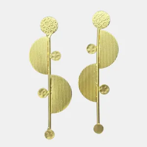 Beautiful Geometric Gold Plated Earrings