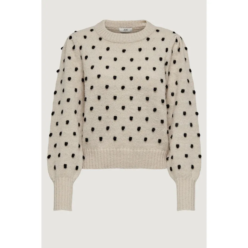 Beige Polyester Sweater