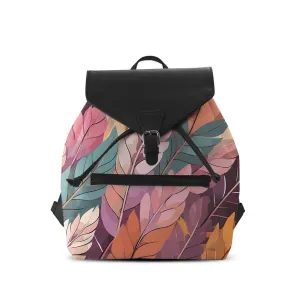 Black Aurora Backpack Mixed Leaves