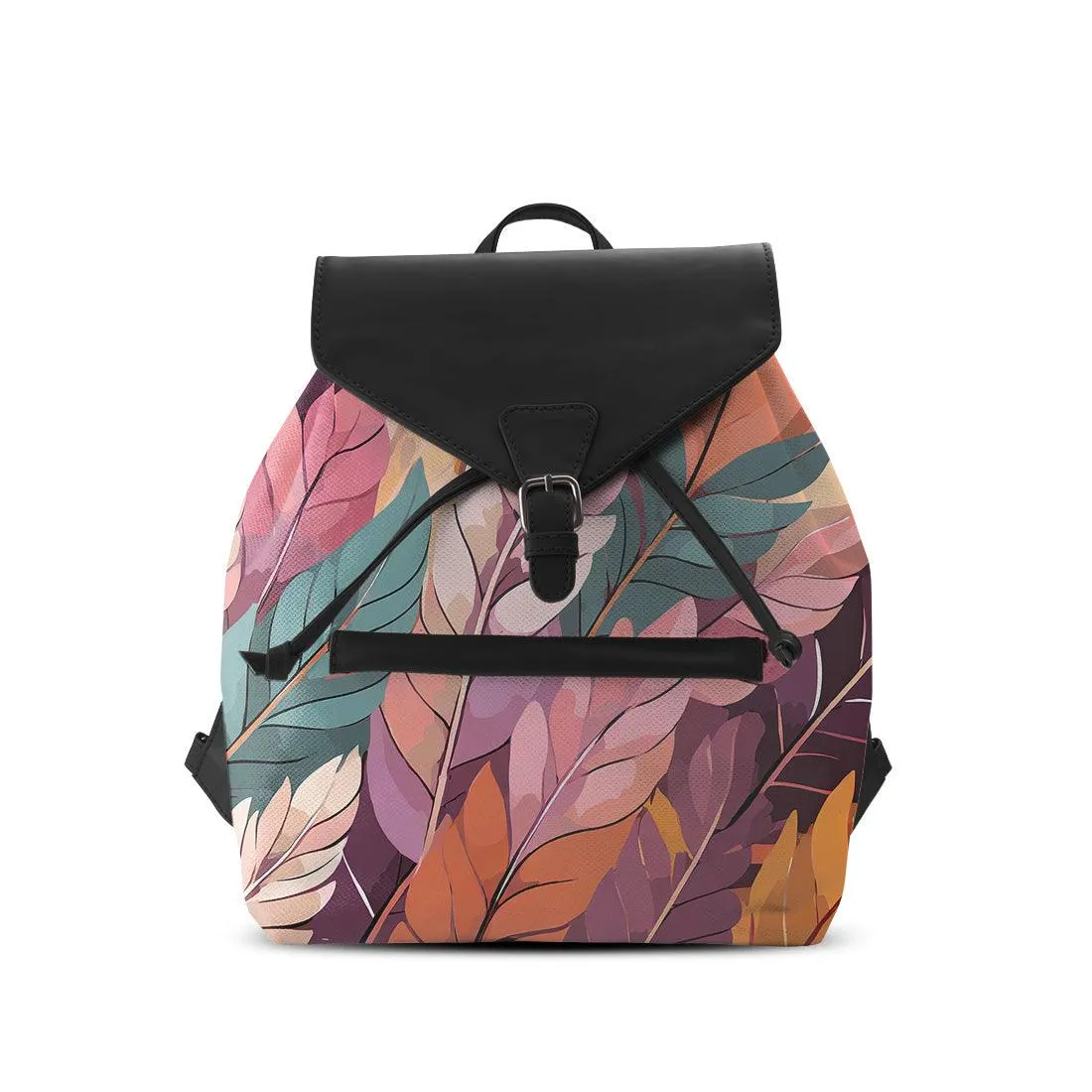 Black Aurora Backpack Mixed Leaves