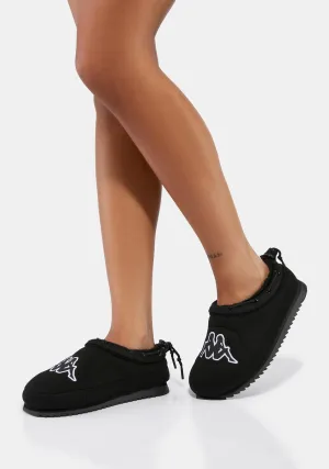 Black Logo Tasin Sneaker Mules