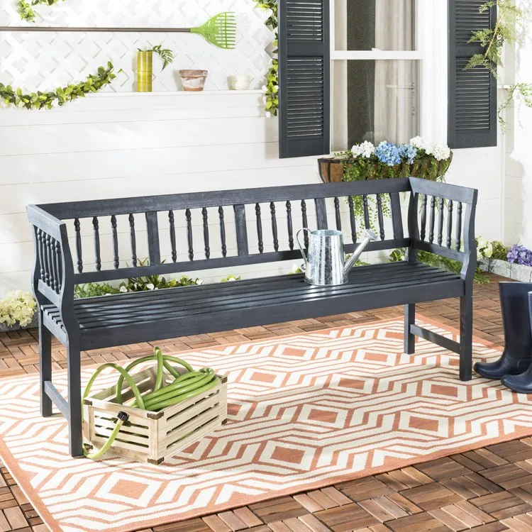 Brentwood Bench - Dark Slate Gray/Beige