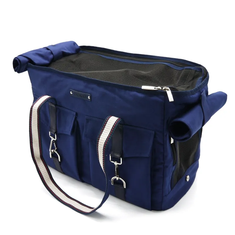 buckle tote - navy