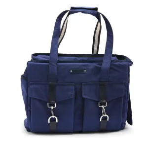 buckle tote - navy