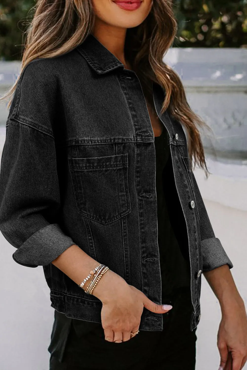 Button Up Denim Jacket