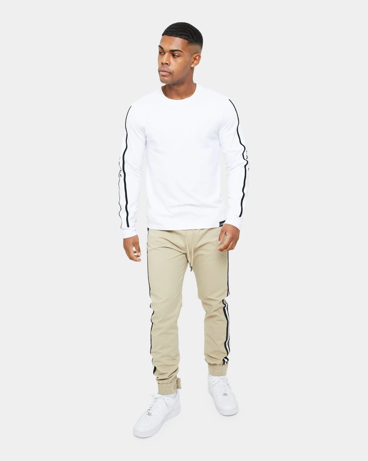 Carre Precision Zip Droptail Long Sleeve T-Shirt White