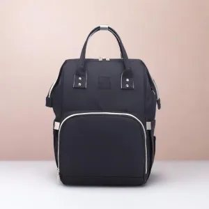 Chic Canvas Diaper Backpack: Trendy Mommy Bag with Smart Storage Solutions