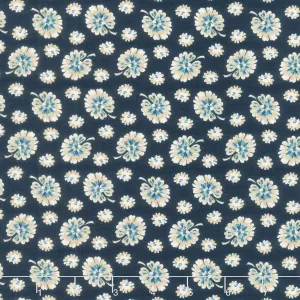 Cocoa Blue - Monstera Navy Yardage