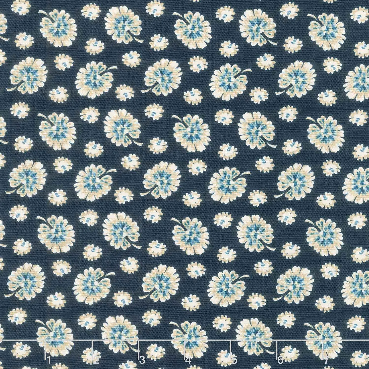 Cocoa Blue - Monstera Navy Yardage