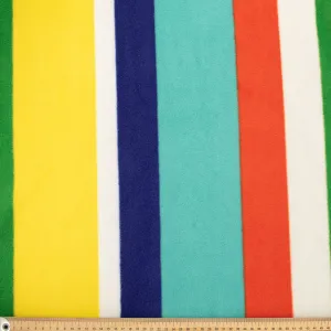 Colourful Stripes Printed Polar Fleece Design 166