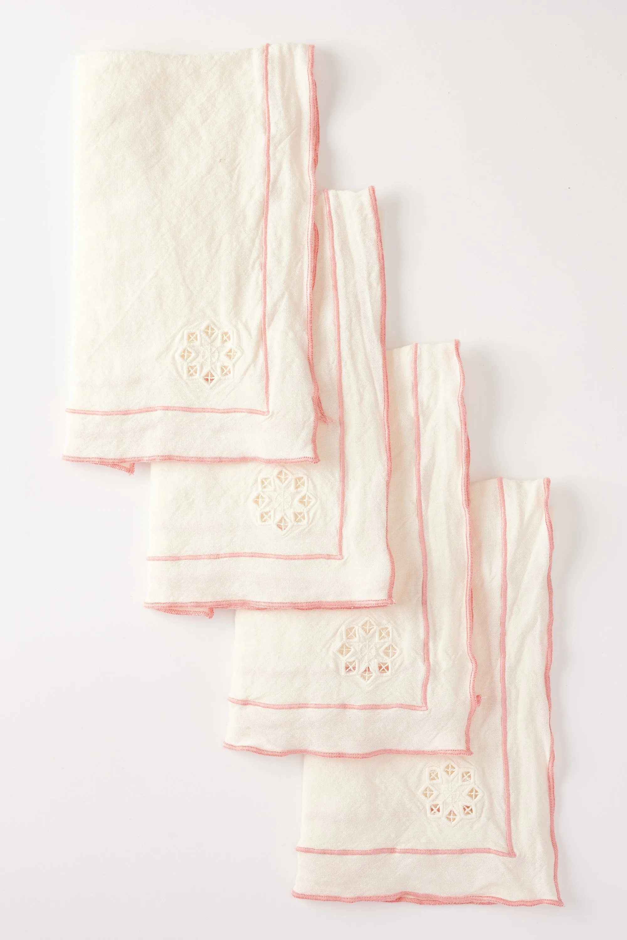 Day For Night Napkins Cream/Peony
