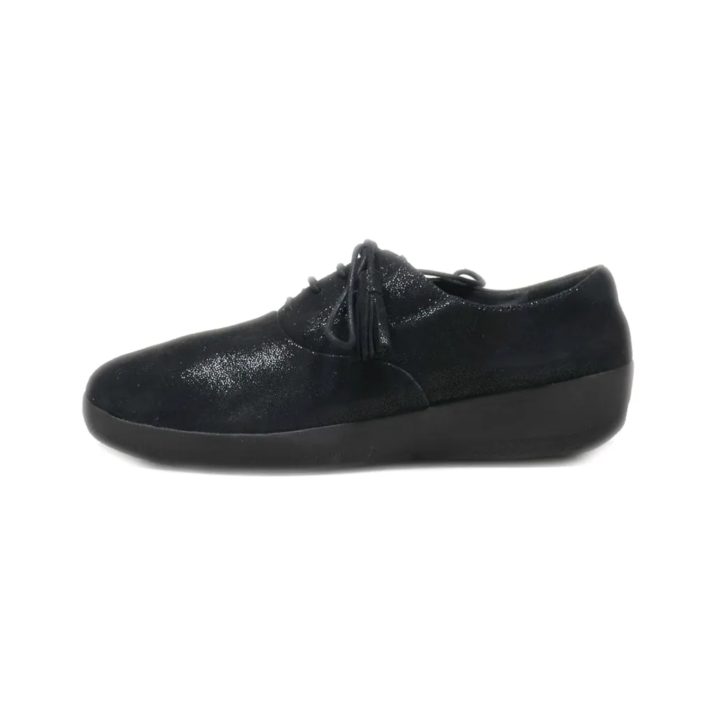 Fitflop Lace Ups Fabric Black Colour For Women