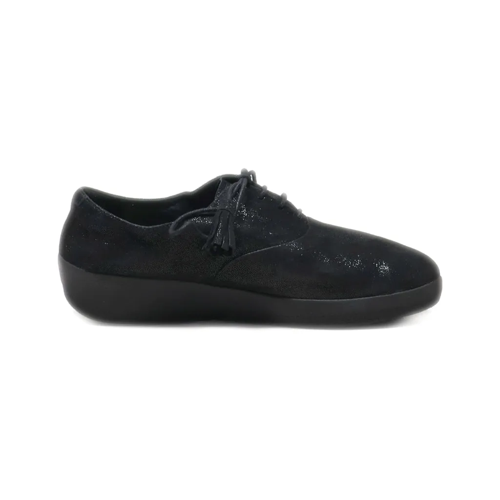 Fitflop Lace Ups Fabric Black Colour For Women