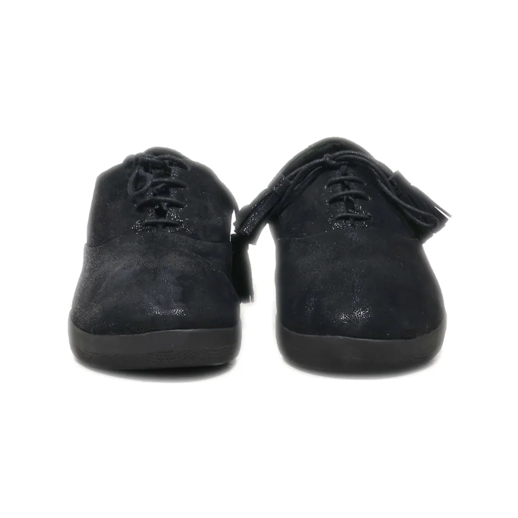 Fitflop Lace Ups Fabric Black Colour For Women