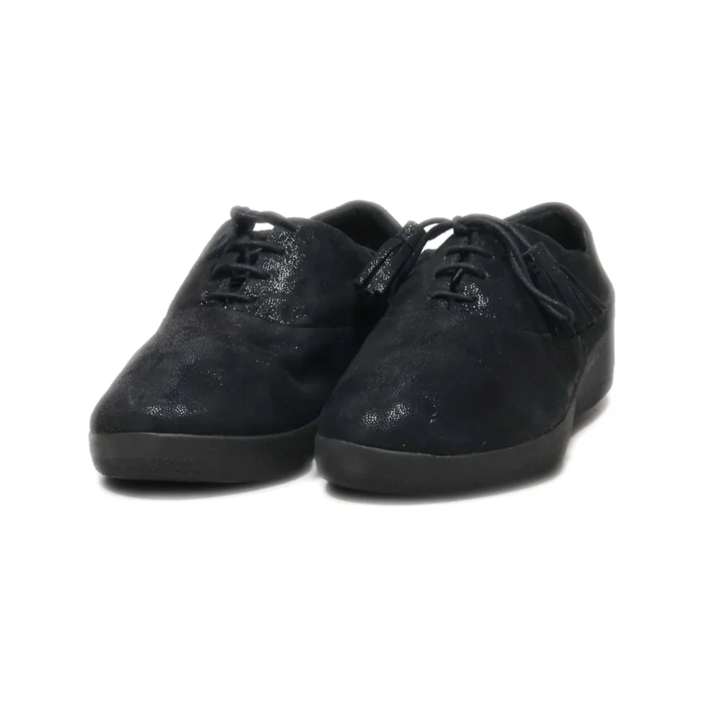 Fitflop Lace Ups Fabric Black Colour For Women