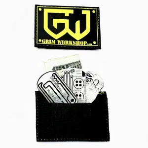 Grim yellow Morale Patch with Hidden Pocket