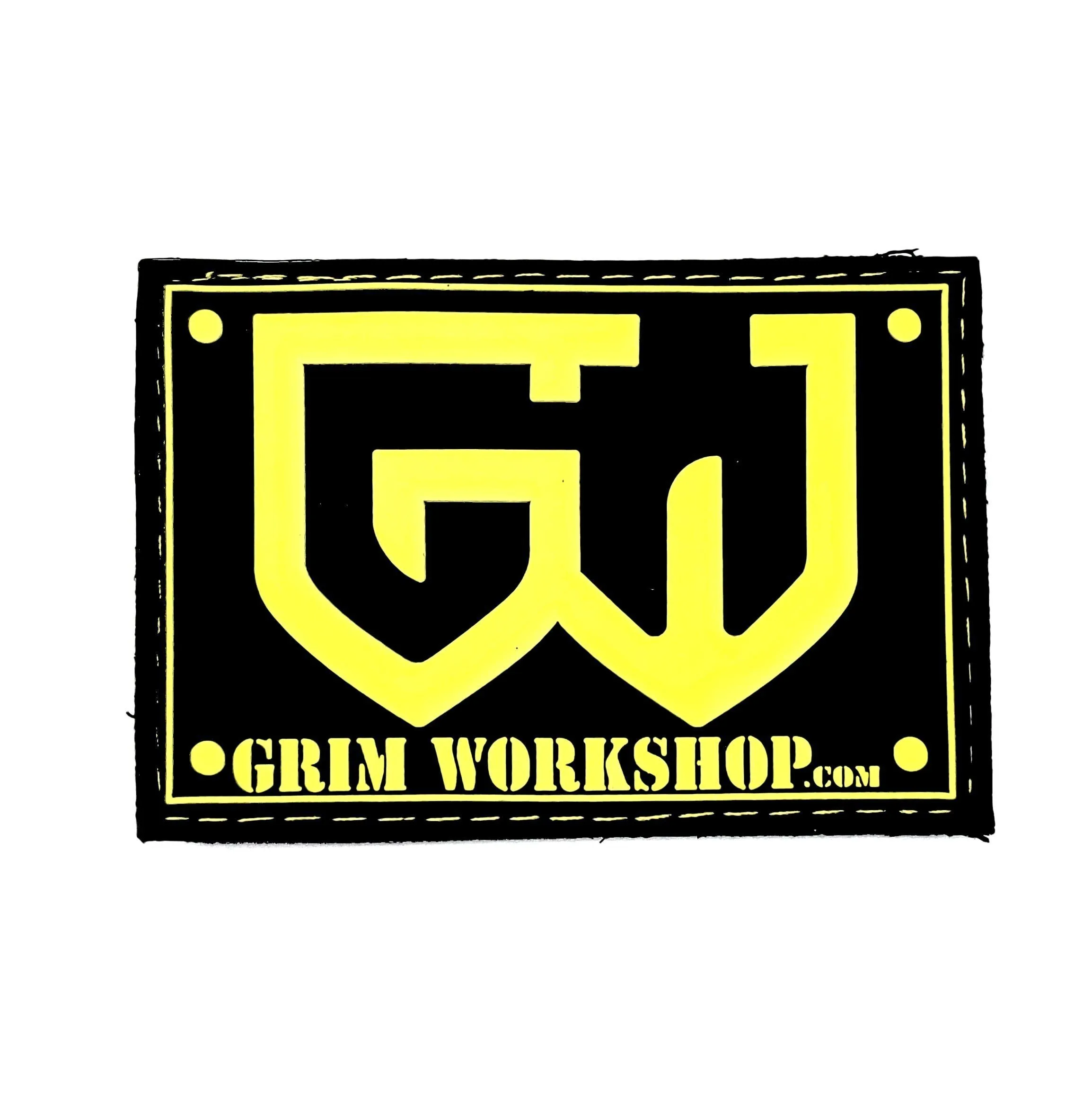 Grim yellow Morale Patch with Hidden Pocket