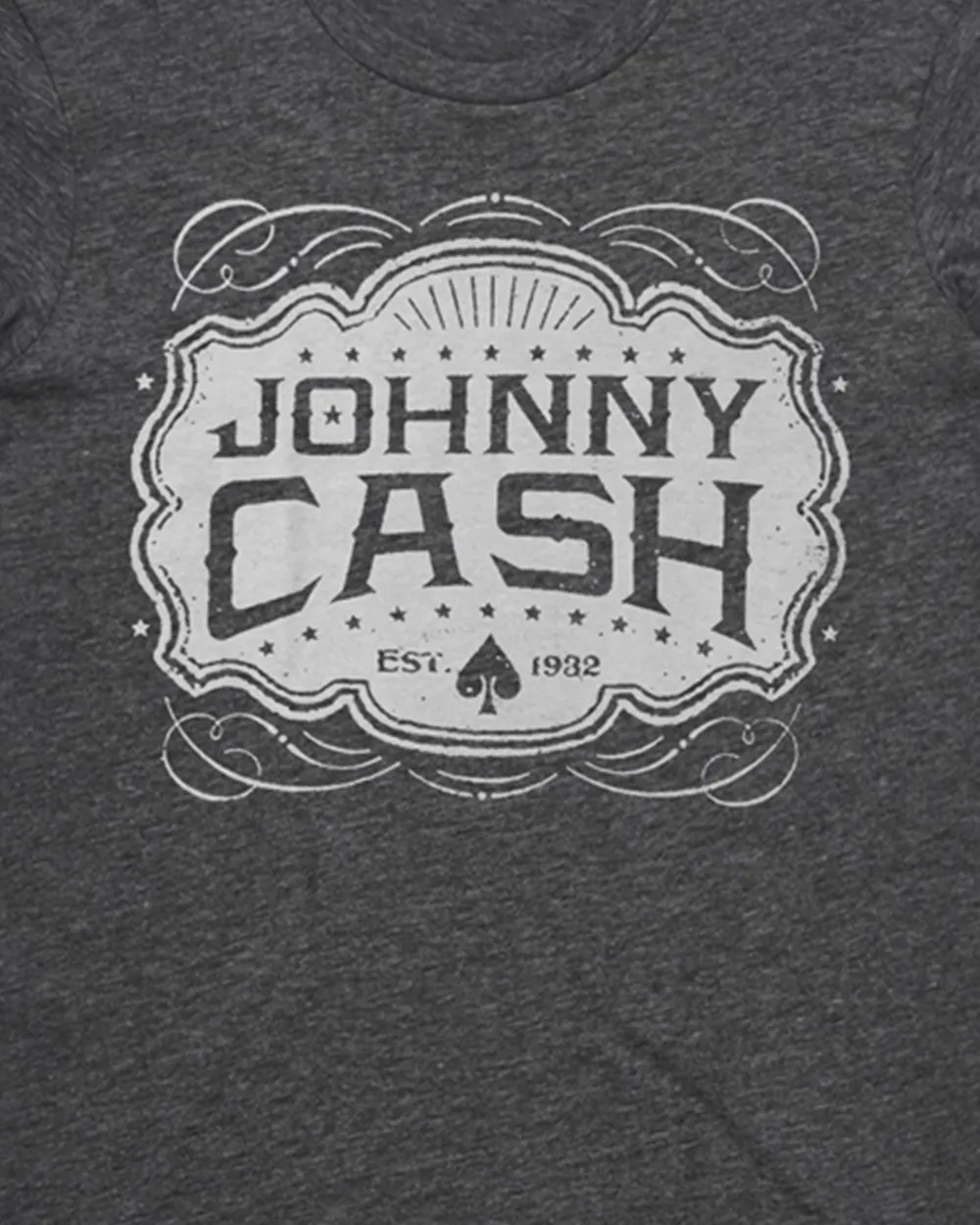 Johnny Cash - White Emblem Tee