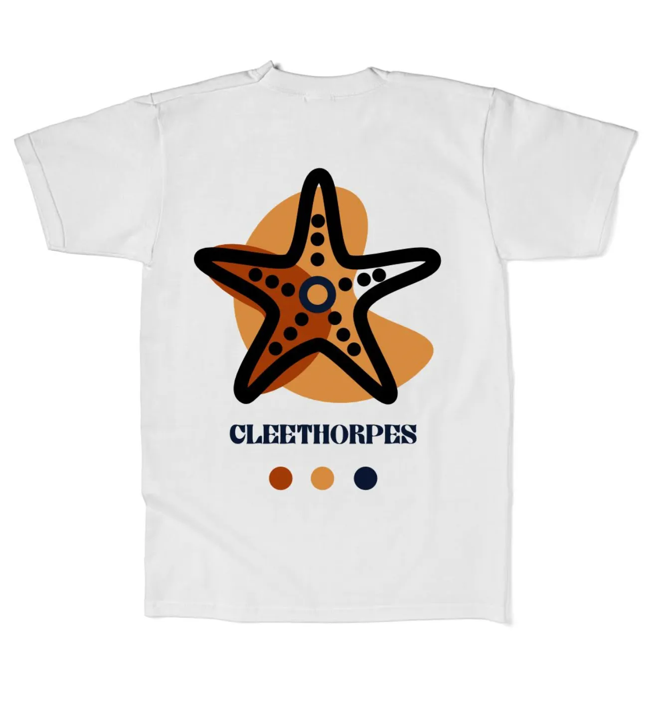 Kids Cleethorpes Starfish T-Shirt -White -