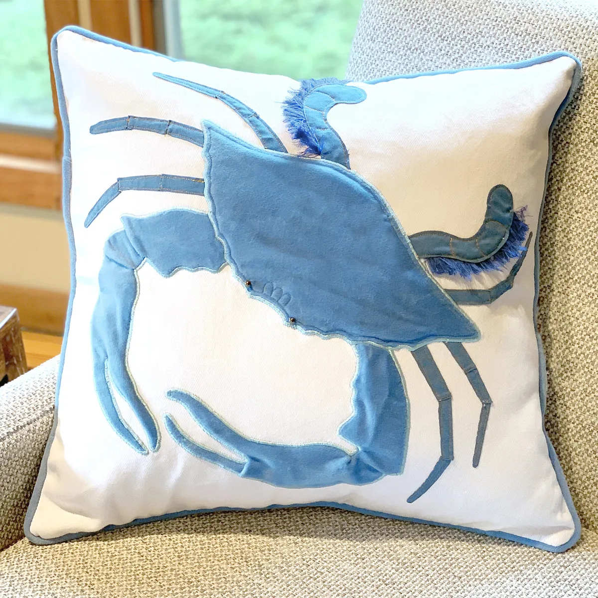 King of the Chesapeake Velvet Indoor Pillow
