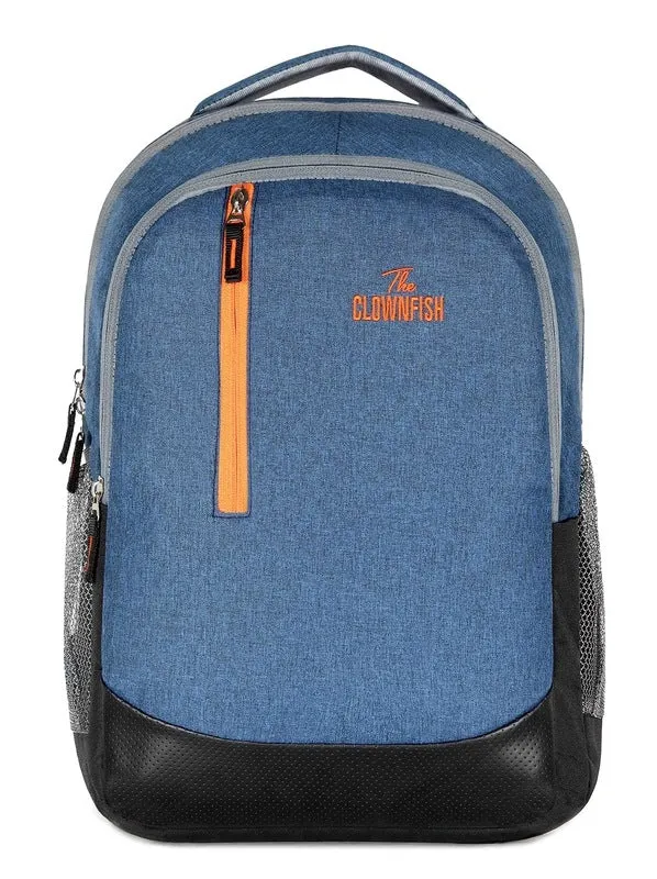 Laptop Backpack with 2 Compartments & Water Bottle Holders | 17 Litres | Blue