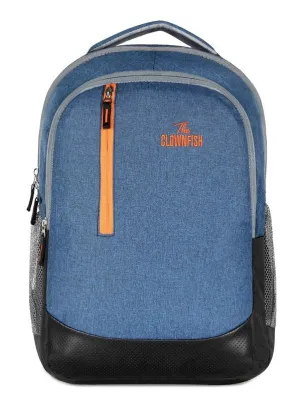 Laptop Backpack with 2 Compartments & Water Bottle Holders | 17 Litres | Blue
