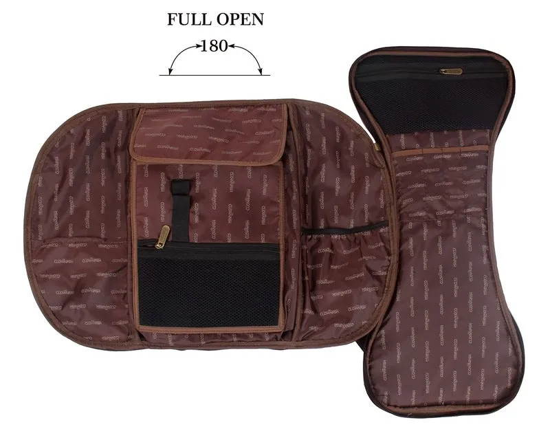 Laptop Backpack with Faux Leather, Adjustable Straps | 15.6 inch | Chocolate Brown