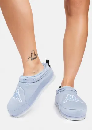 Light Blue Logo Tasin Sneaker Mules