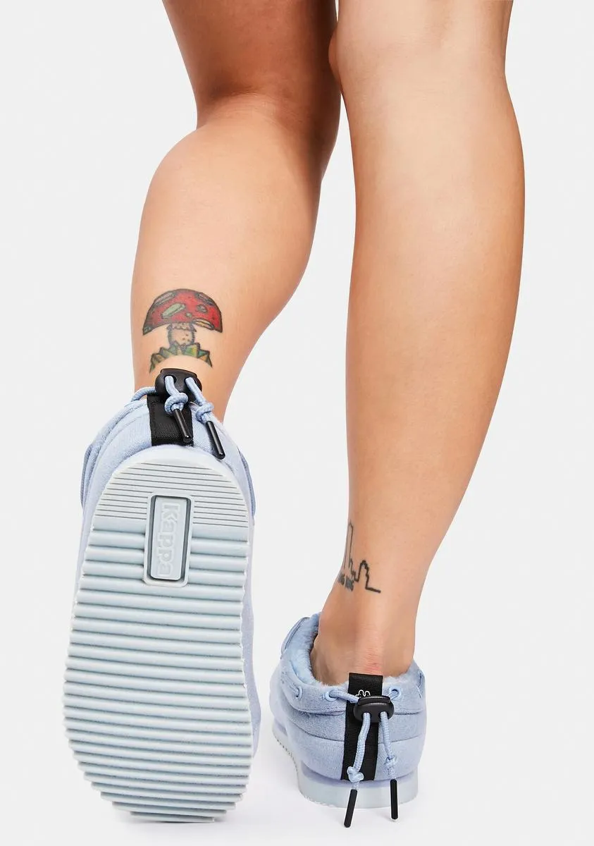 Light Blue Logo Tasin Sneaker Mules