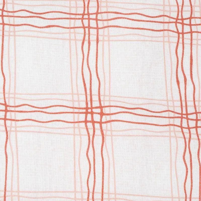 Milly Checkered Bedsheet - Peach