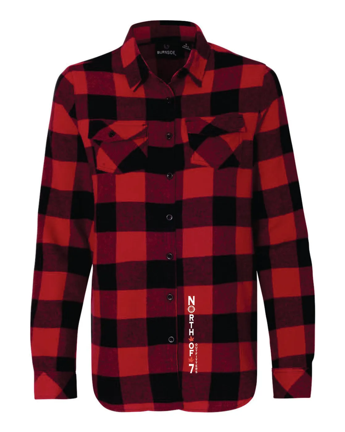 North of 7 Outfitters Women's Flannel Plaid Button up
