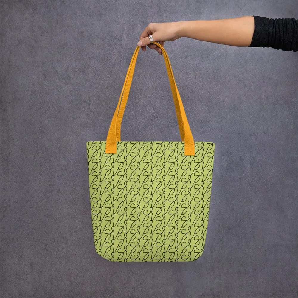 Olive Green Logo Tote Bag