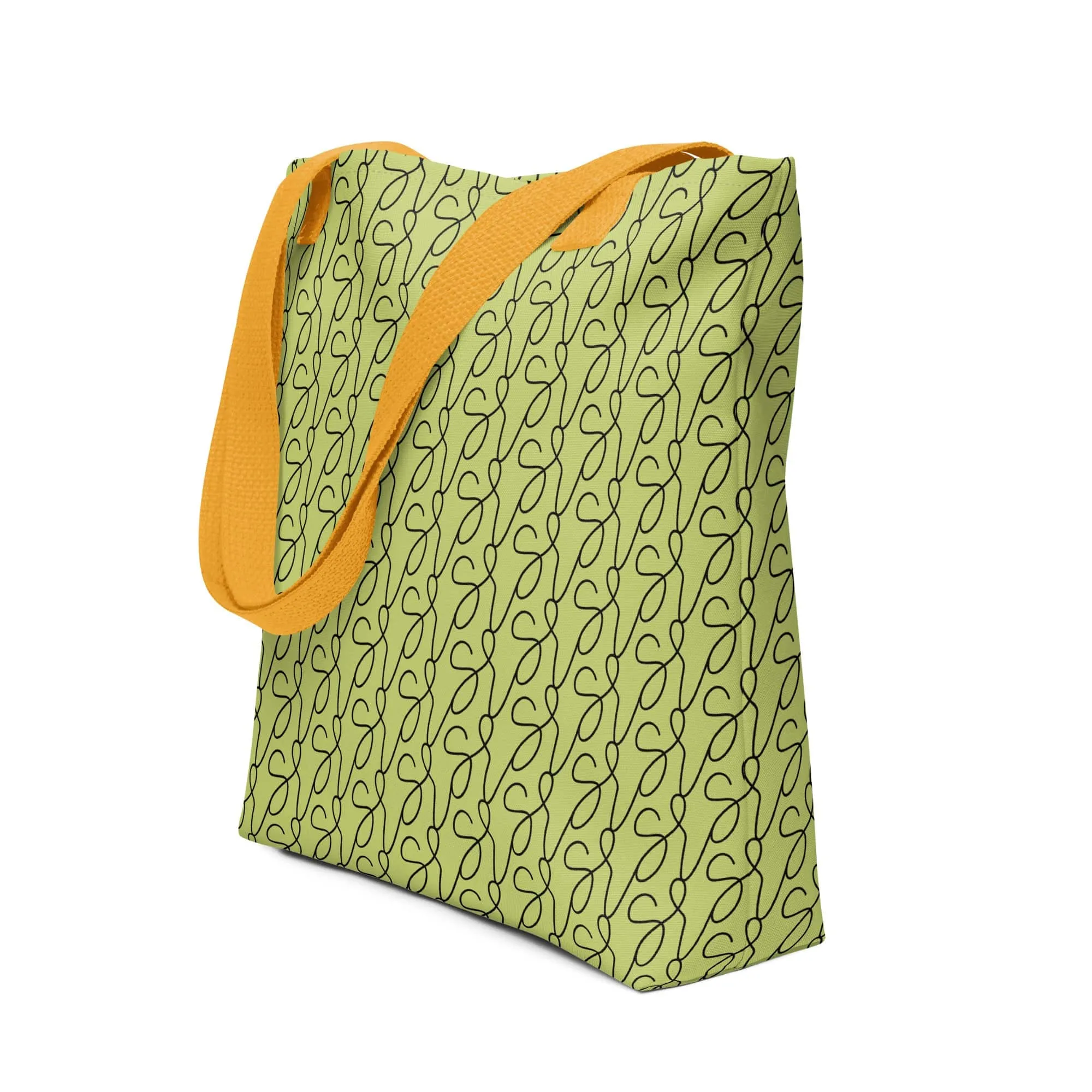 Olive Green Logo Tote Bag