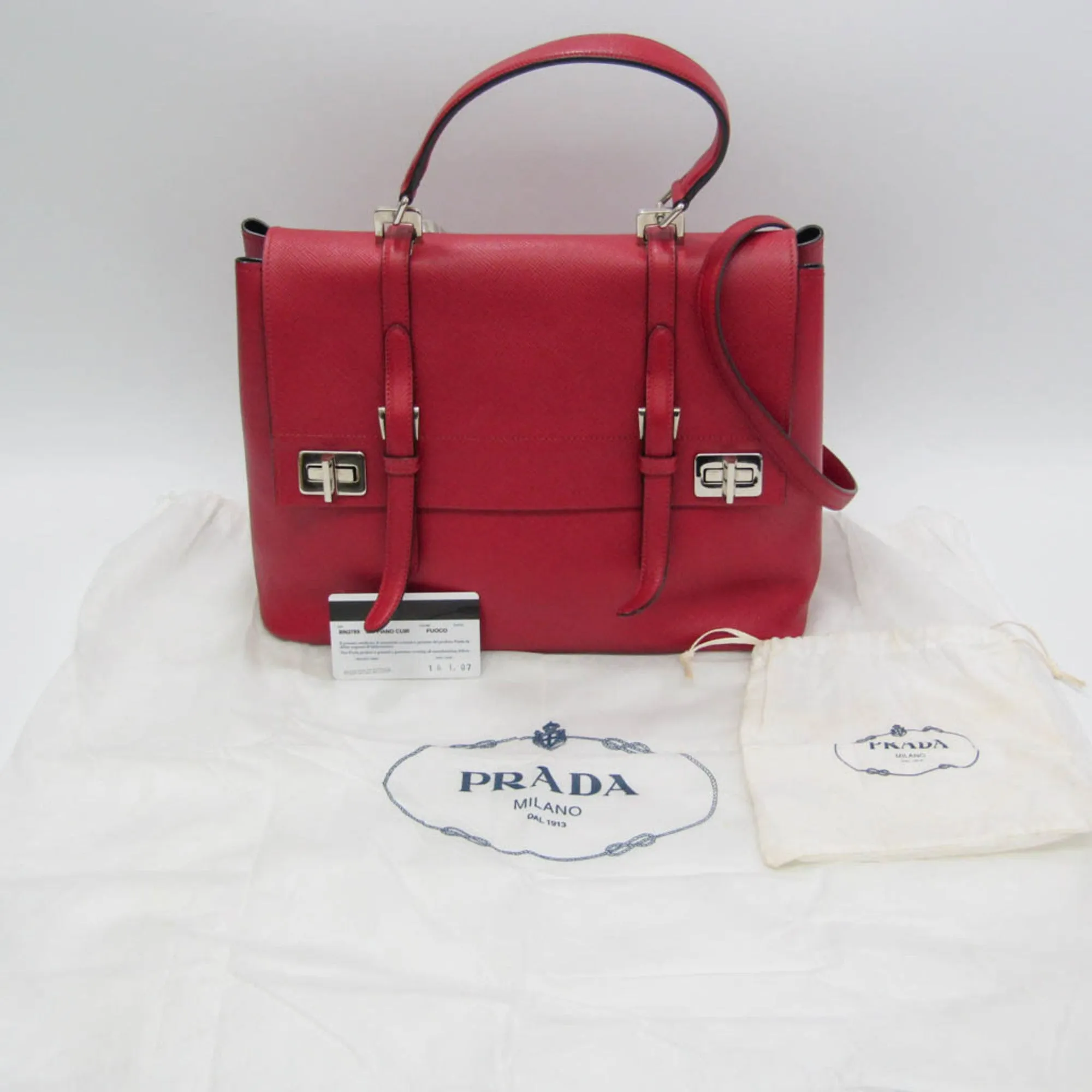 Prada Saffiano  Leather Tote Bag ()
