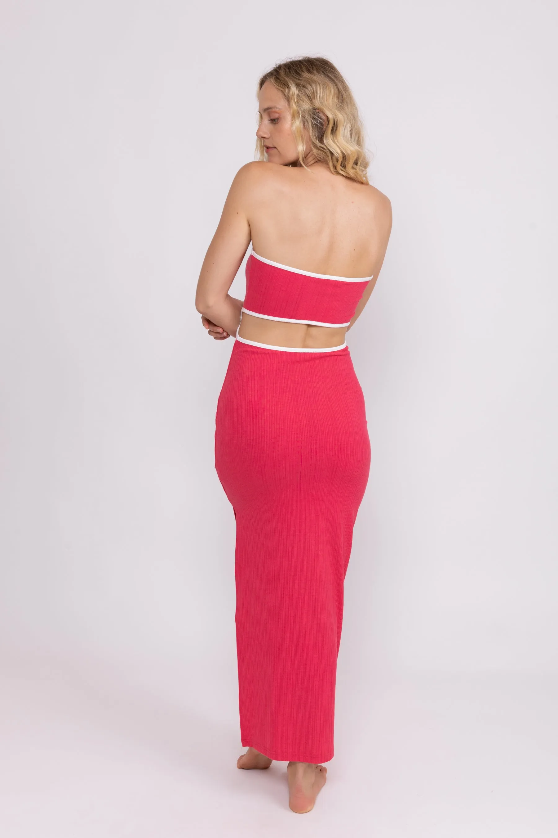 Rusty Amara Reversible Maxi Dress - Magenta