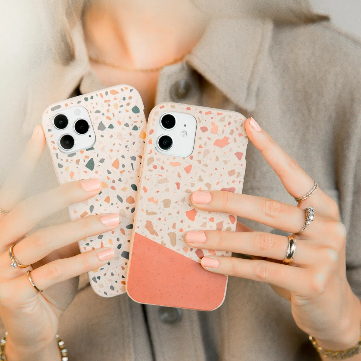 Seashell Clay Terrazzo iPhone 11 Case