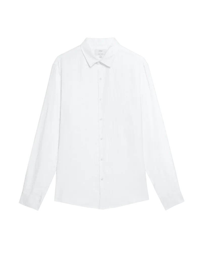 Slim Fit Easy Iron Pure Linen Shirt