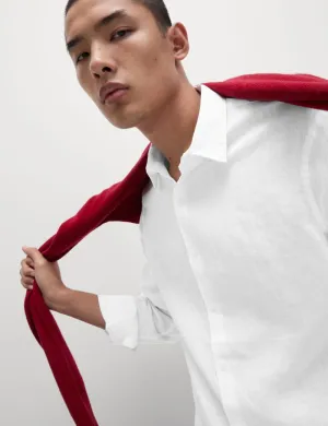 Slim Fit Easy Iron Pure Linen Shirt