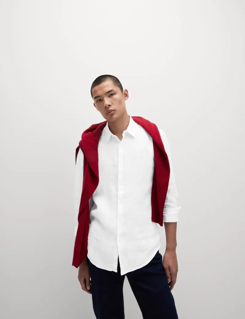 Slim Fit Easy Iron Pure Linen Shirt