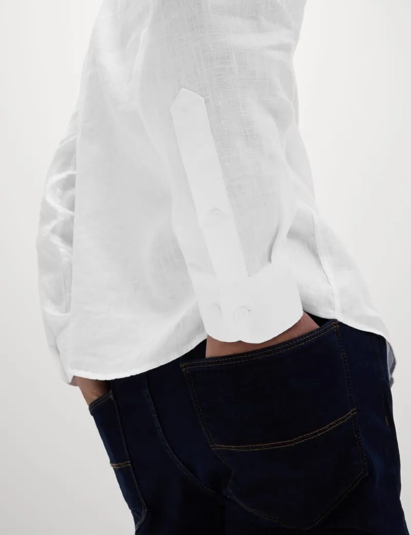 Slim Fit Easy Iron Pure Linen Shirt