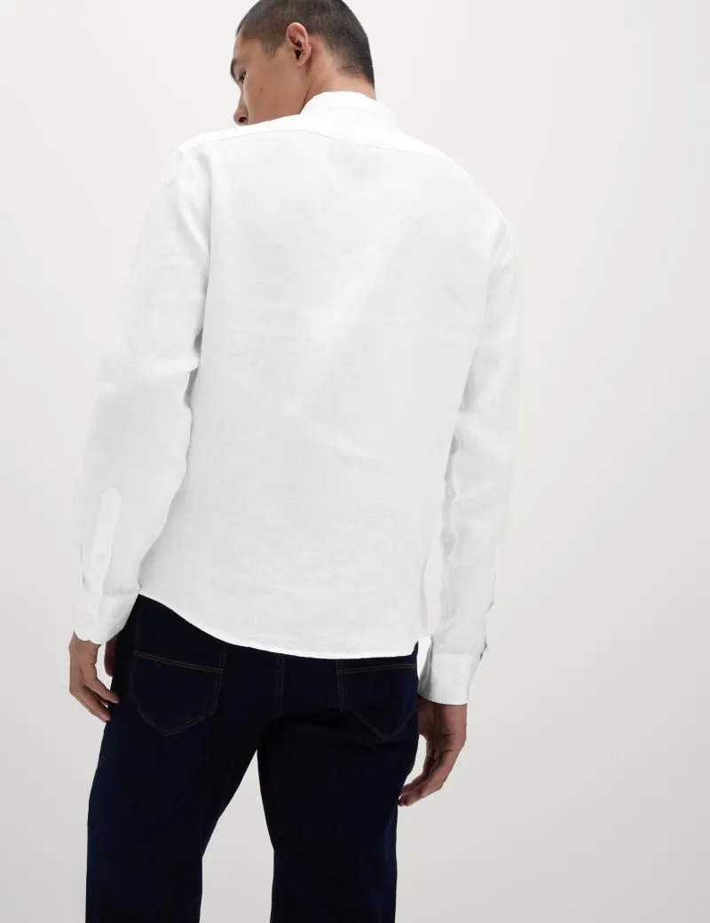 Slim Fit Easy Iron Pure Linen Shirt