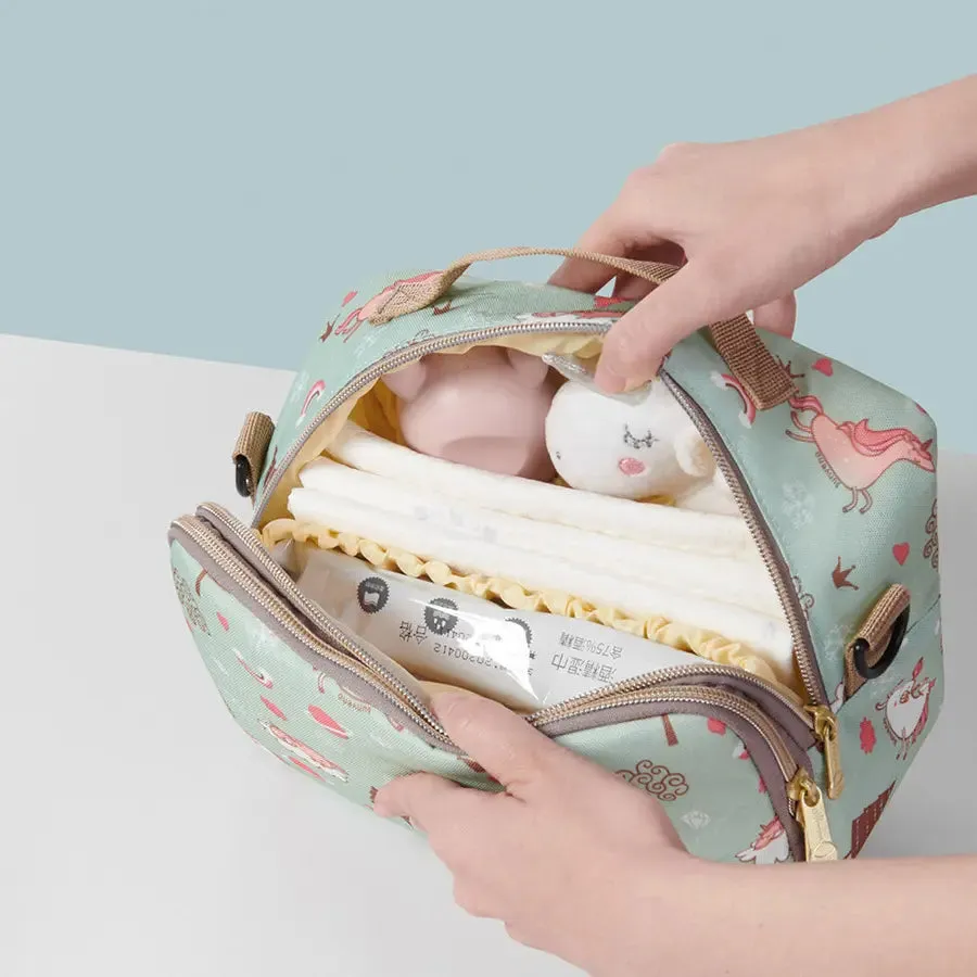 Sunveno Diaper Changing Clutch w/t Mat (Green dream)