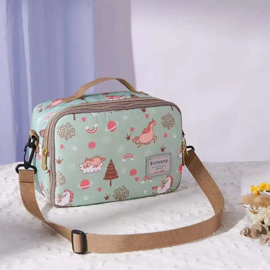 Sunveno Diaper Changing Clutch w/t Mat (Green dream)
