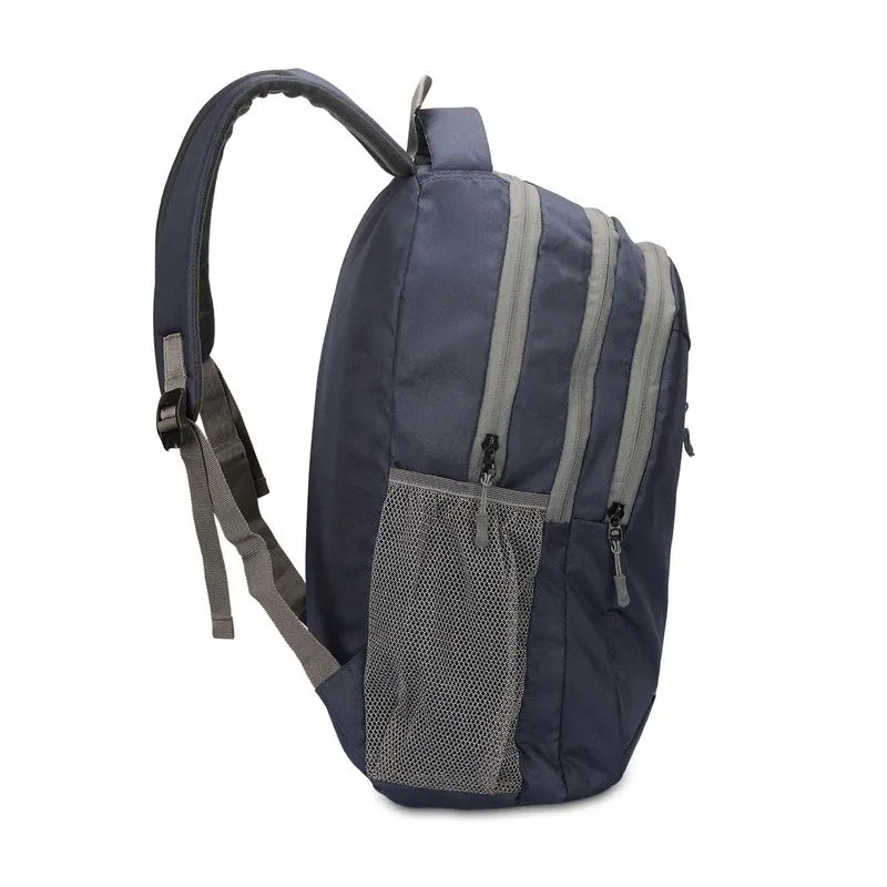 THE CLOWNFISH Madison Series Laptop Backpack - 15.6 inch, 23L | Padded Sleeve, Backpack Cover | Navy Blue