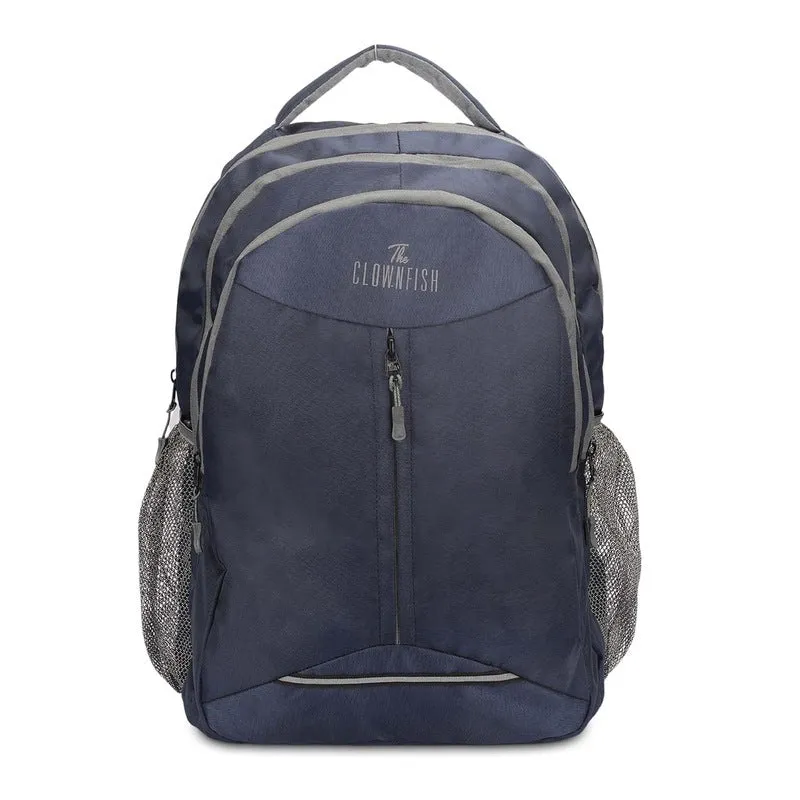 THE CLOWNFISH Madison Series Laptop Backpack - 15.6 inch, 23L | Padded Sleeve, Backpack Cover | Navy Blue